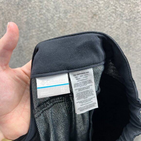 Columbia Pants Mens 38x32 Black Belted Ridge II Run lined Hiking Snowpants - Picture 2 of 12